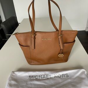 Michael Kors Tan Leather Tote Bag